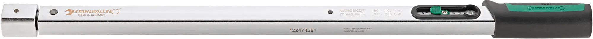 Stahlwille MANOSKOP Service Torque Wrench with Holder for Insert Tools, Size 40 - ST 50184040 Stahlwille