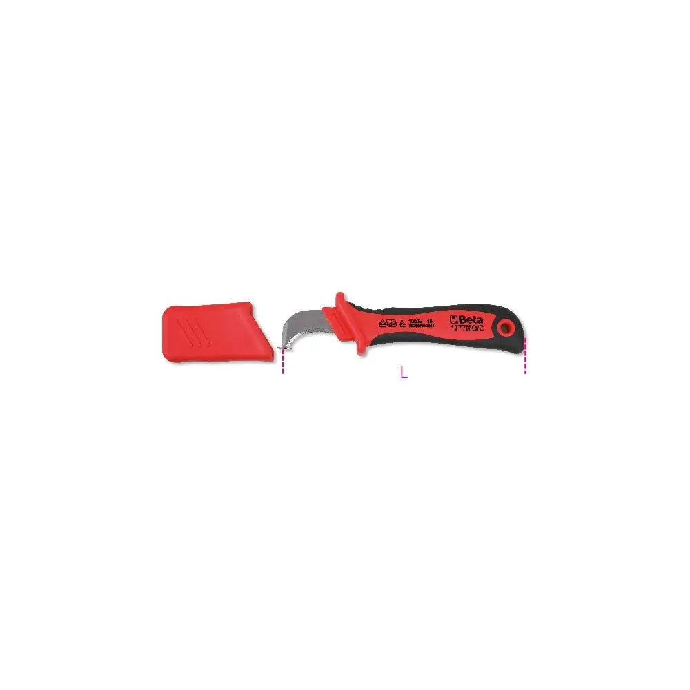 Beta Tools (Article# 1777MQ/C) Cable Stripping Knife, Insulated - BT 17770026 Beta Tools