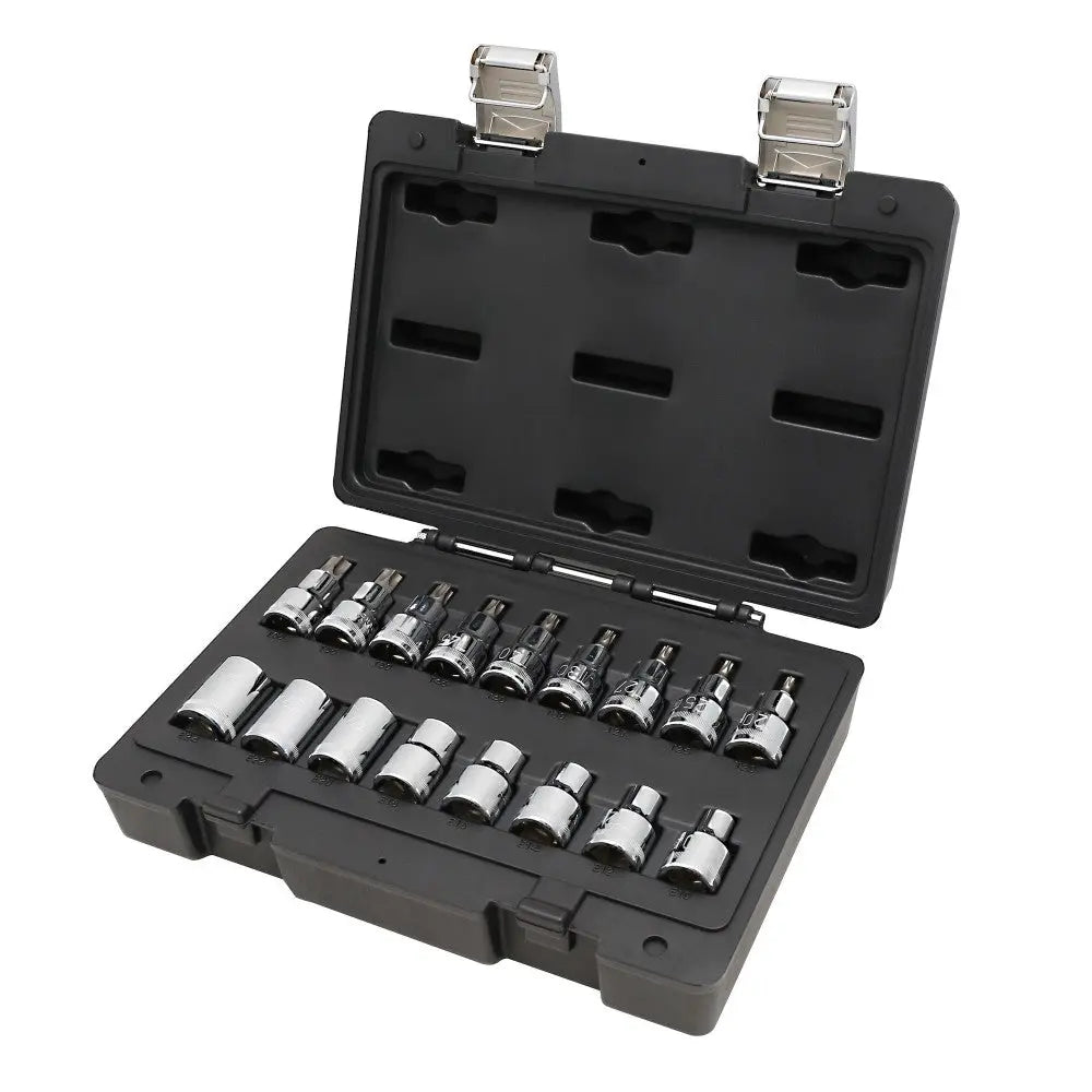 Beta Tools (Article# 923E-FTX/C17) Set of 17 1/2 in Drive Torx Sockets, Chrome-Plated - BT 9231017 Beta Tools