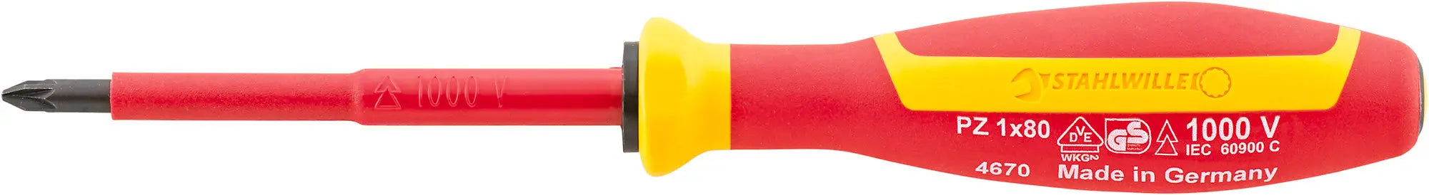 Stahlwille Drall+ VDE Cross-Head Screwdriver, PZ1 - ST 46703001 Stahlwille