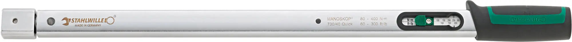 Stahlwille MANOSKOP Service Torque Wrench with Holder for Insert Tools, Size 40 - ST 50184040 Stahlwille