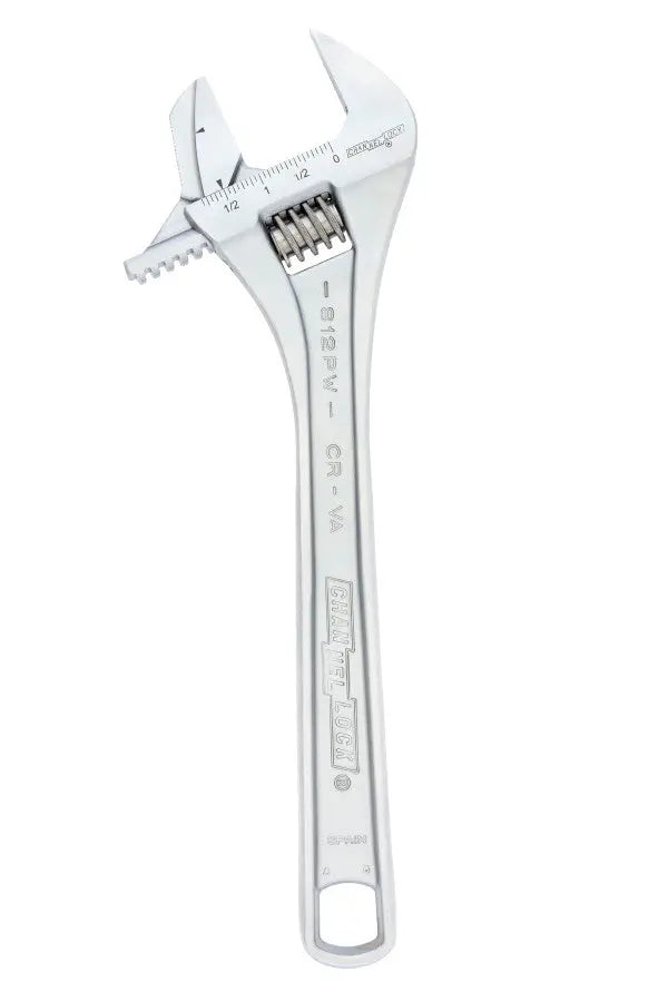 Channellock Reversible Jaw Chrome Adjustable Wrench, 12 in - CL 812PW Adjustable Wrench Channellock