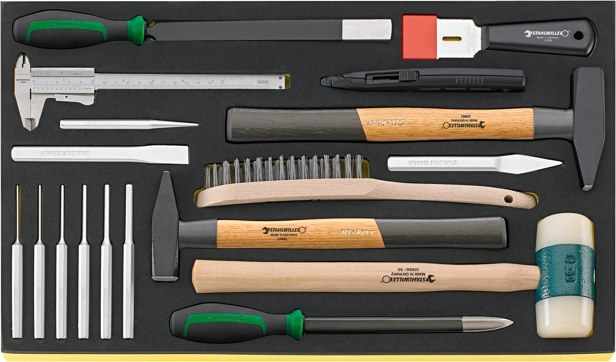 Stahlwille Set of 18 Hammer and Chisel with TCS Insert - ST 96830620 Stahlwille