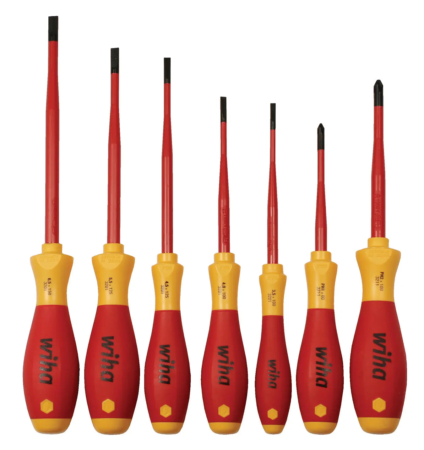 Wiha 32195, Insulated SlimLine ScrewDriver 7 Pc. Set Wiha