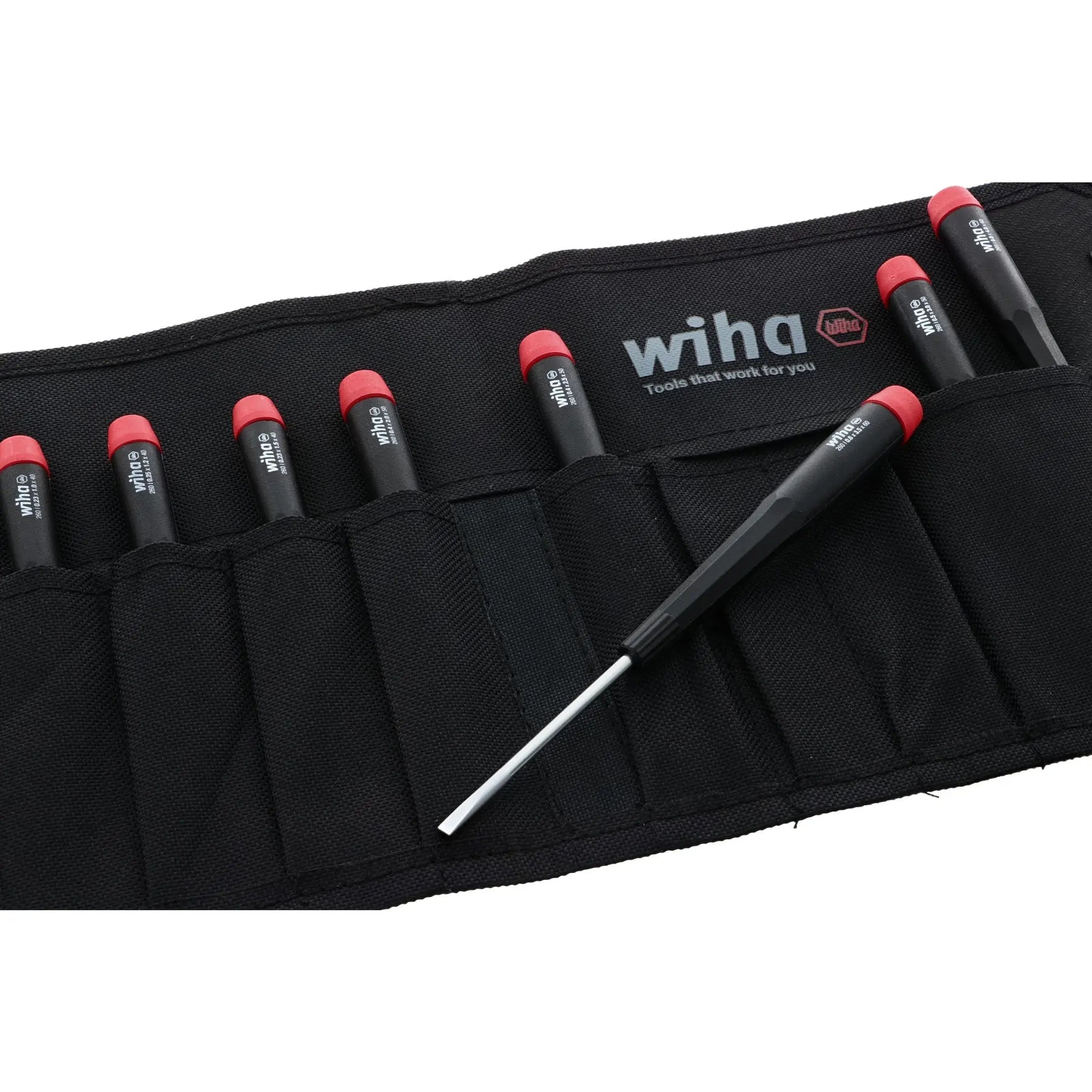 Wiha Set of 8 Precision Slotted Screwdriver - WI 26098 Wiha
