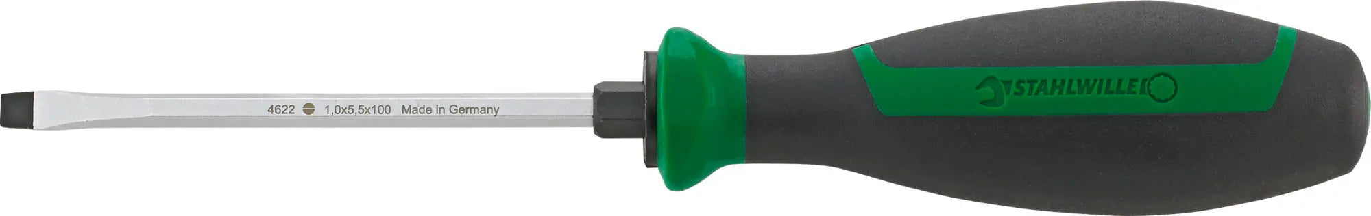 Stahlwille DRALL+ Slotted Screwdriver with Hexagon Shank Profile, 10mm - ST 46223500 Stahlwille