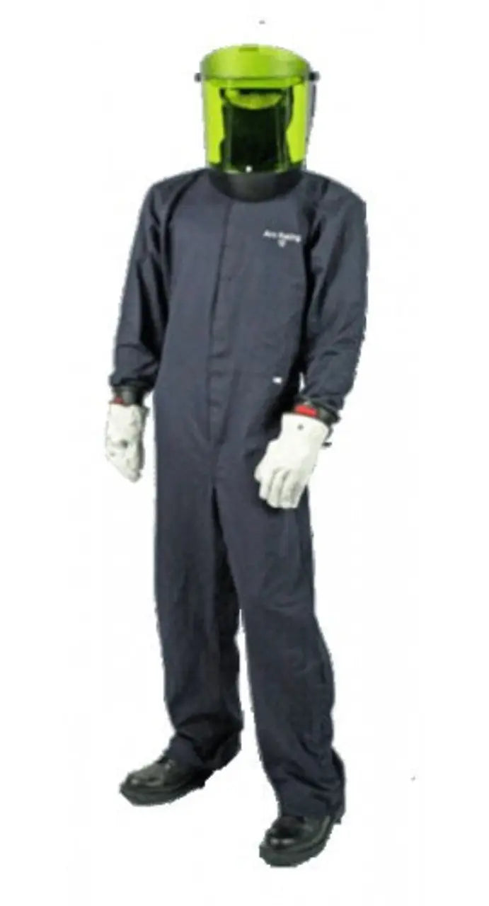Cementex Arc Flash Rated Task Wear FR Treated Cotton Coverall, 12 Calories, Large - CCVL12-L Cementex