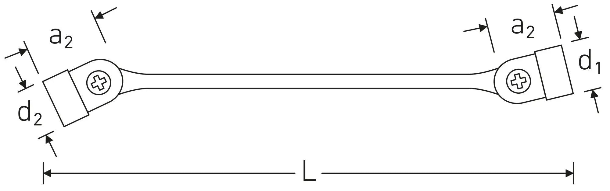 Stahlwille Double Ended Flex Wrench, 12 x 13mm - ST 43011213 Stahlwille