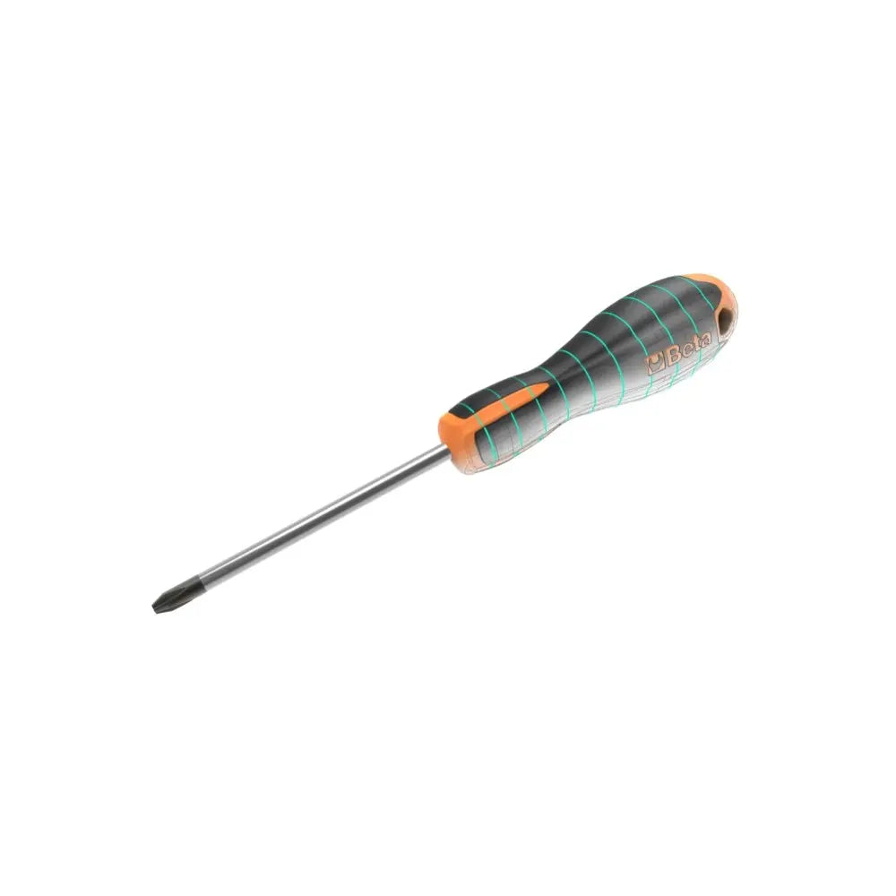 Beta Tools (Article# 1208E/RTX 20) T20 Evox Tamper Resistant Torx Screwdriver, Chrome-Plated, Black Tips, OAL 100mm - BT 12081020 Beta Tools