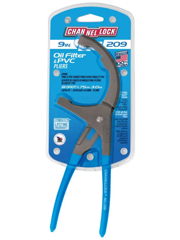 Channellock Oil Filter/PVC Plier, 9 in - CL 209 Channellock