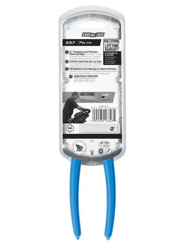 Channellock XLT Diagonal Cutting Plier, 7.25 in - CL 337 Channellock