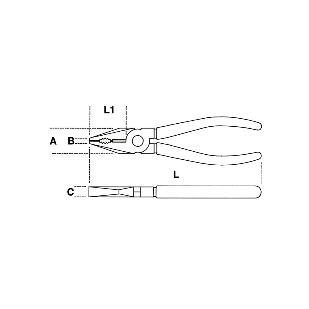 Beta Tools Insulated Combination Plier, Bright Chrome-Plated, 1000V - BT 11500098 Beta Tools