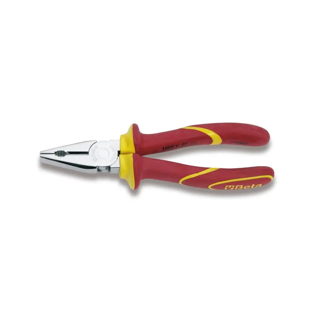 Beta Tools Insulated Combination Plier, Bright Chrome-Plated, 1000V - BT 11500096 Beta Tools