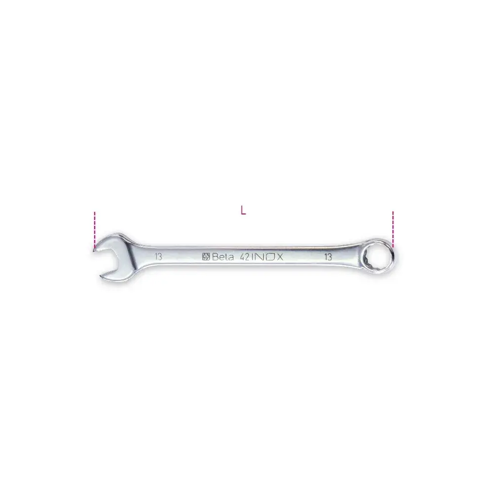 Beta Tools 42INOX Metric Stainless Steel Combination Wrench - BT 000420341 Beta Tools