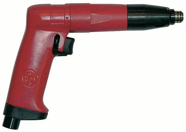 Chicago Pneumatic CP2814 - 1/4 Inch Hex Air Screwdriver, Pistol Handel, Shut-off-pneumatic Valve, Max Torque 3.2 ft. lbf / 4.3 Nm - 1100 RPM 6151922005 Chicago Pneumatic