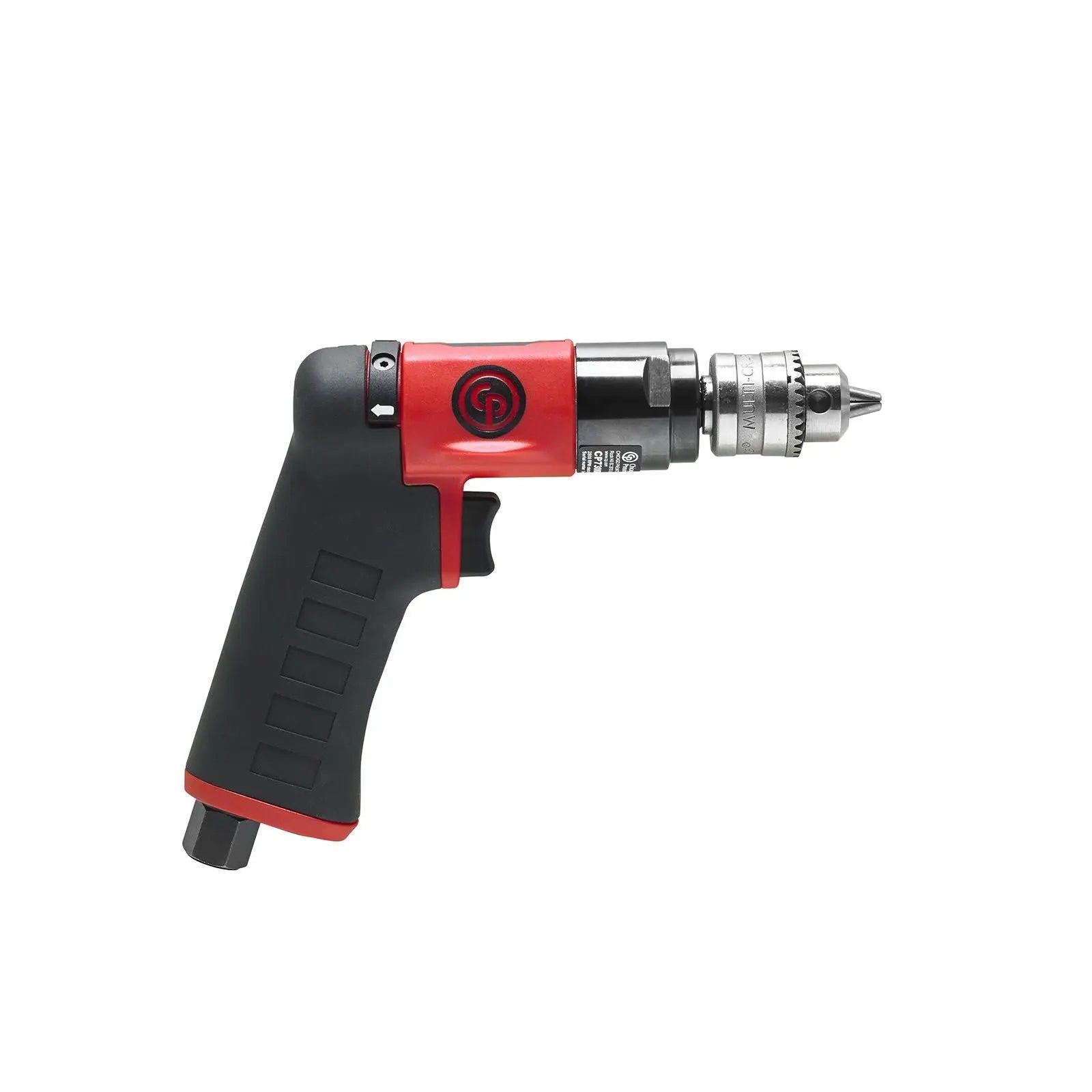 Chicago Pneumatic CP7300RC - 1/4 Inch (6.5 mm) Air Drill, Reversible, Keyed Chuck, Pistol Handle, 0.31 HP / 230 W, Stall Torque 1.9 ft. lbf / 2.6 Nm - 2800 RPM 8941073011 Chicago Pneumatic
