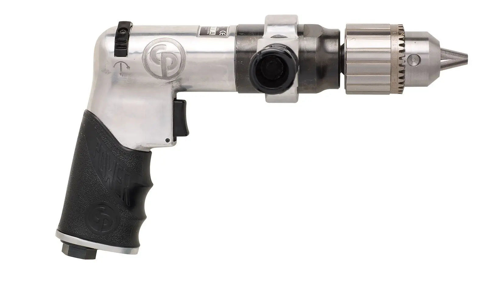 Chicago Pneumatic CP789HR - 1/2 Inch (13 mm) Air Drill, Reversible, Keyed Chuck, Aluminum Housing, Pistol Handle, 0.43 HP / 320 W, Stall Torque 15.6 ft. lbf / 21.1 Nm - 500 RPM T025165 Chicago Pneumatic