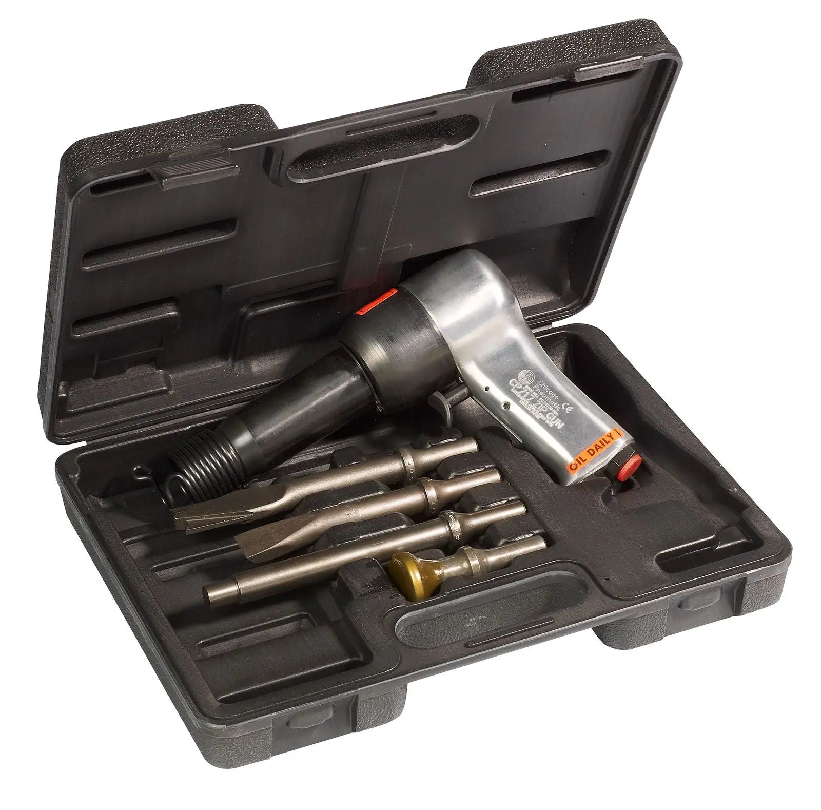 Chicago Pneumatic CP717 Kit - 0.498 Inch (12.7mm) Air Hammer, Round Shank, Stroke 2.68 in / 68 mm, Bore Diameter 0.75 in / 19 mm - 1800 Blow Per Minute T025365 Chicago Pneumatic