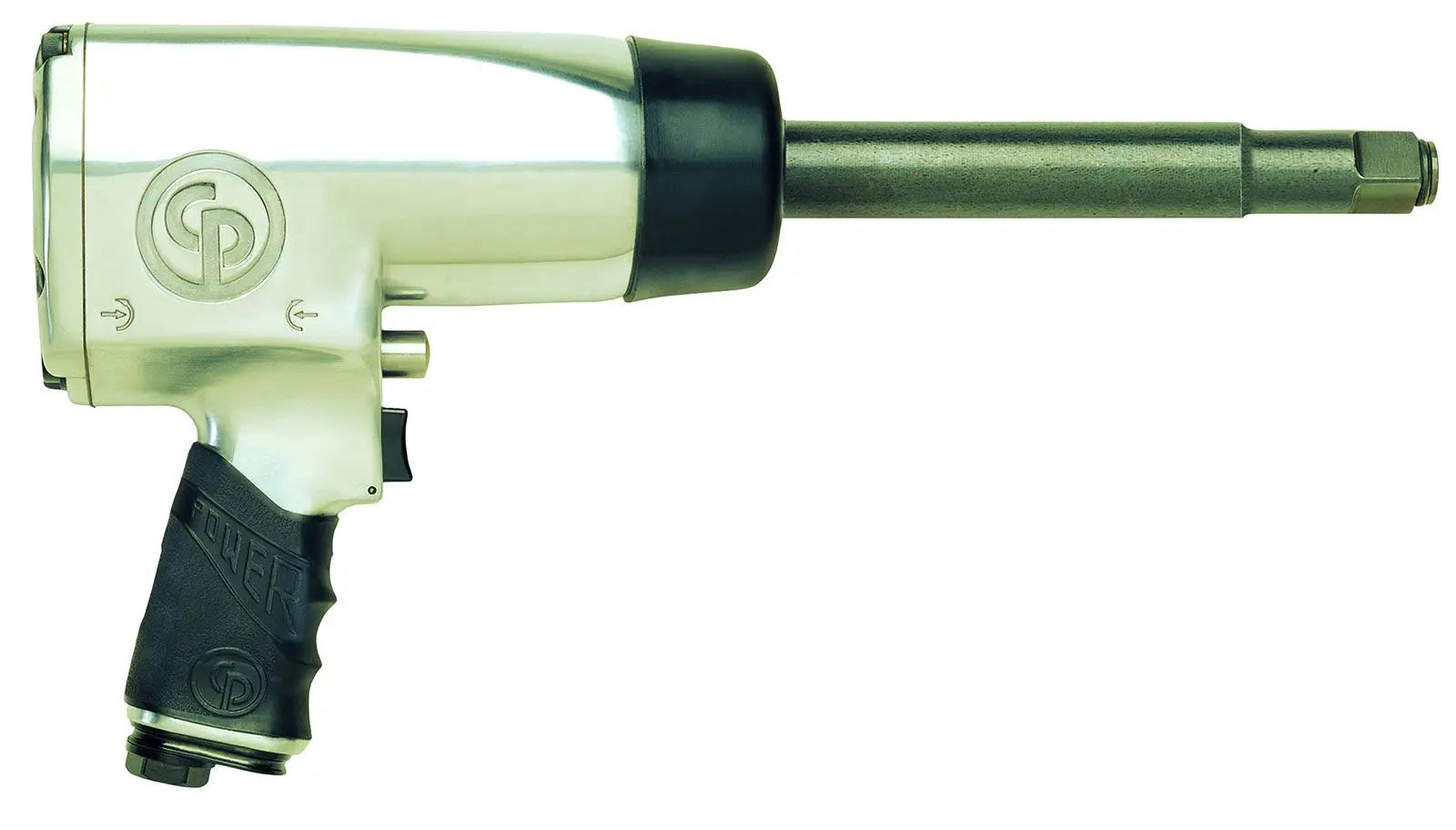 Chicago Pneumatic CP797SP6 - #5 Spline Air Impact Wrench with 6 Inch Extended Anvil, D-Handle with Side Handle, Max Torque Reverse Output 1400 ft. lbf / 1890 Nm, 4200 RPM, Double Rocking Dog T018653 Chicago Pneumatic