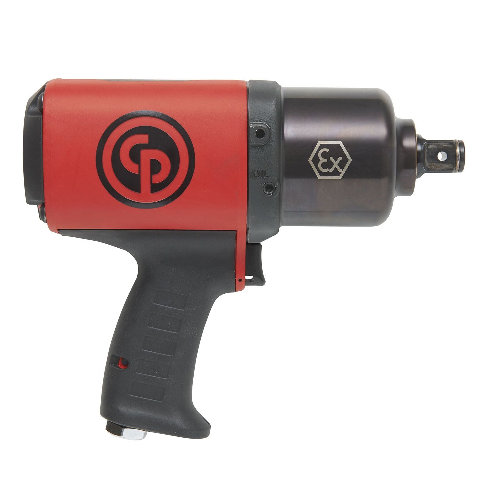 Chicago Pneumatic CP7782TL-6 - 1 Inch Air Impact Wrench, 6 Inch Extended Anvil, Torque Limited, D-Handle + Side Handle, Max Torque Reverse Output 1920 ft. lbf / 2600 Nm, 5200 RPM, Pinless Rocking Dog 8941077827