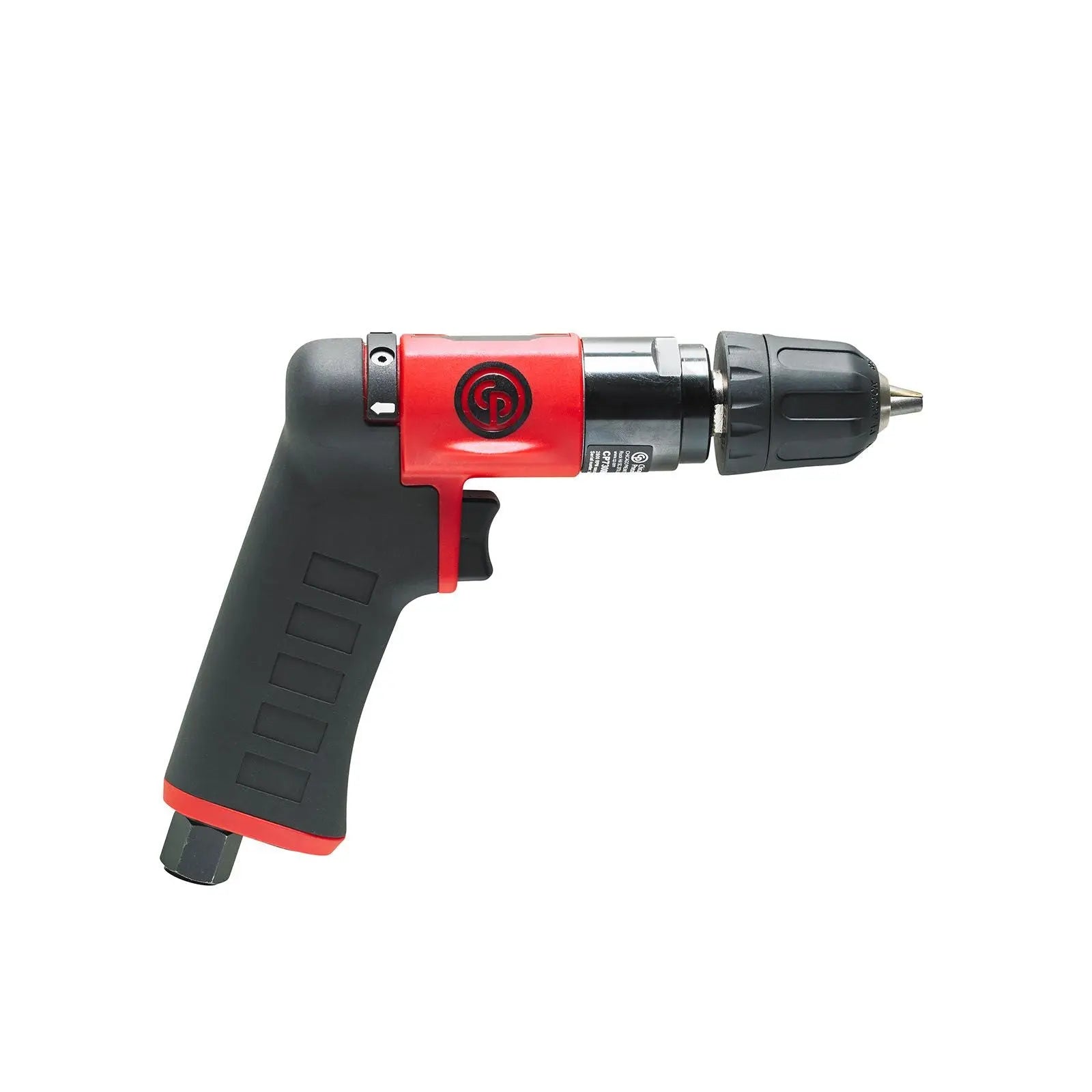 Chicago Pneumatic CP7300RQCC - 1/4 Inch (6.5 mm) Air Drill, Reversible, Keyless Chuck, Pistol Handle, 0.31 HP / 230 W, Stall Torque 1.9 ft. lbf / 2.6 Nm - 2800 RPM 8941073012 Chicago Pneumatic