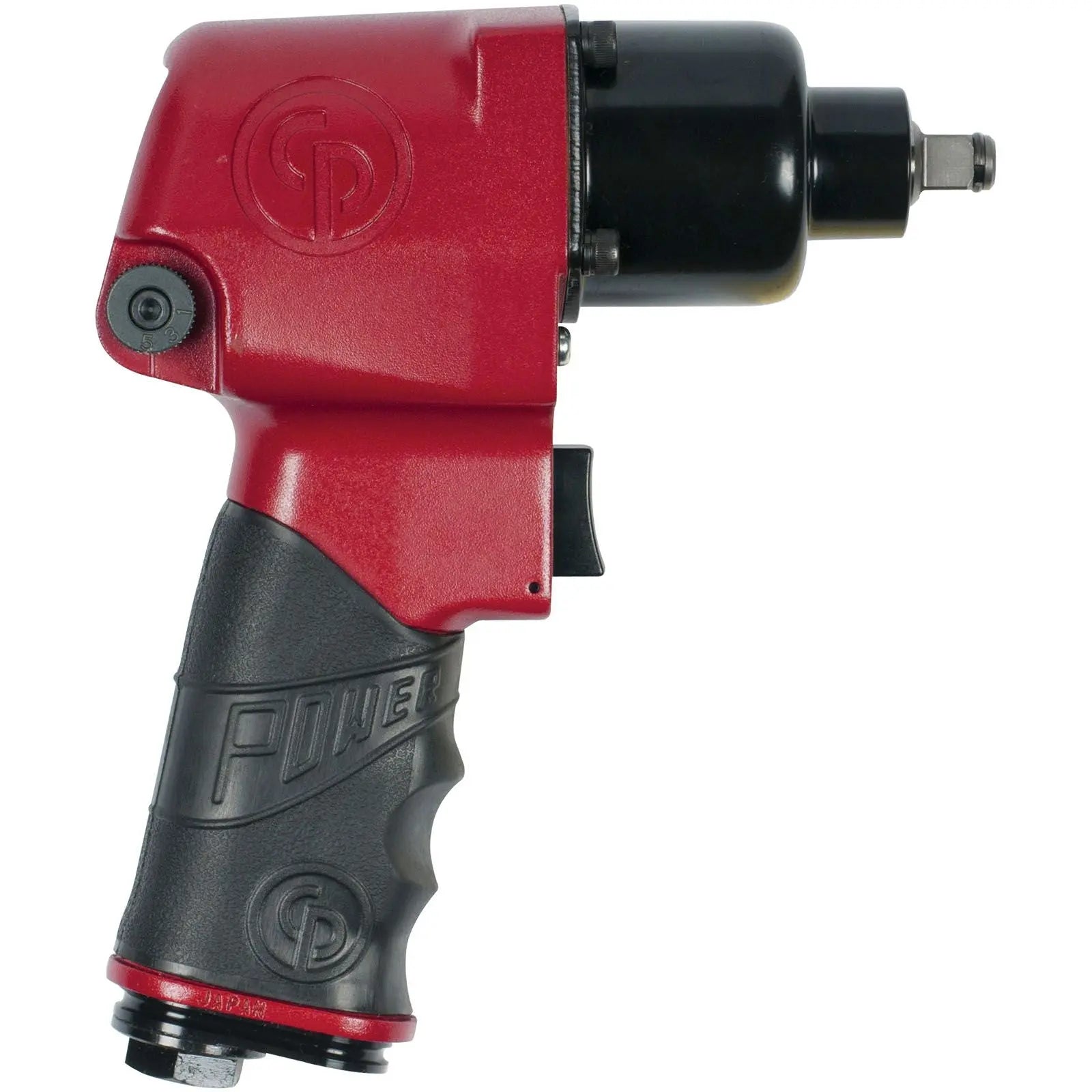 Chicago Pneumatic CP734H - 1/2 Inch Air Impact Wrench, Pistol Handle, Max Torque Reverse Output 425 ft. lbf / 576 Nm, 8400 RPM, Pin Clutch T024351 Chicago Pneumatic