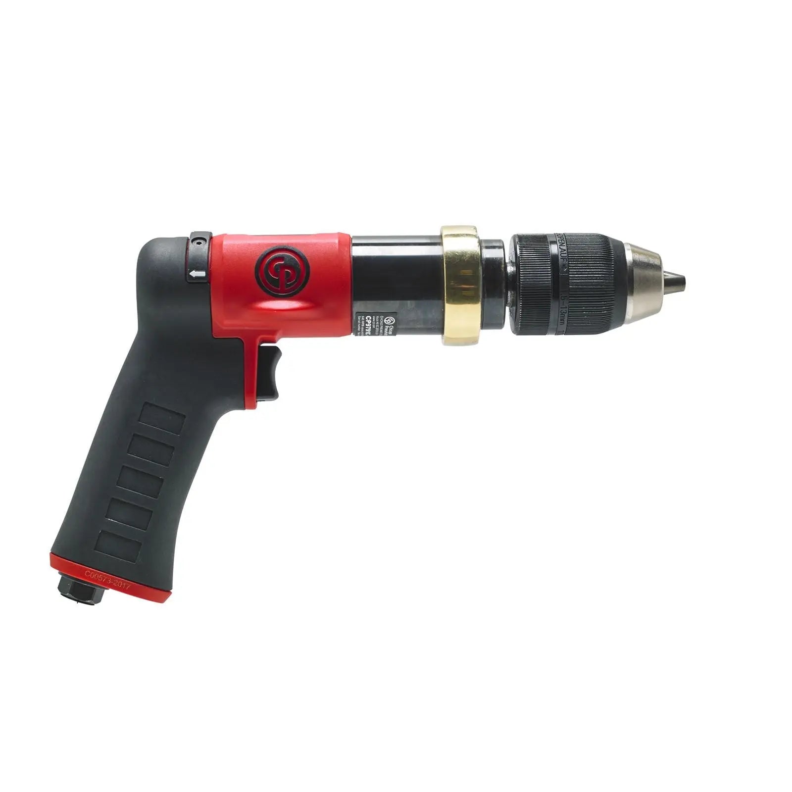Chicago Pneumatic CP9791C - 1/2 Inch (13 mm) Air Drill, Keyless Chuck, Pistol Handle, 0.47 HP / 350 W, Stall Torque 10.3 ft. lbf / 14 Nm - 840 RPM 8941097910 Chicago Pneumatic