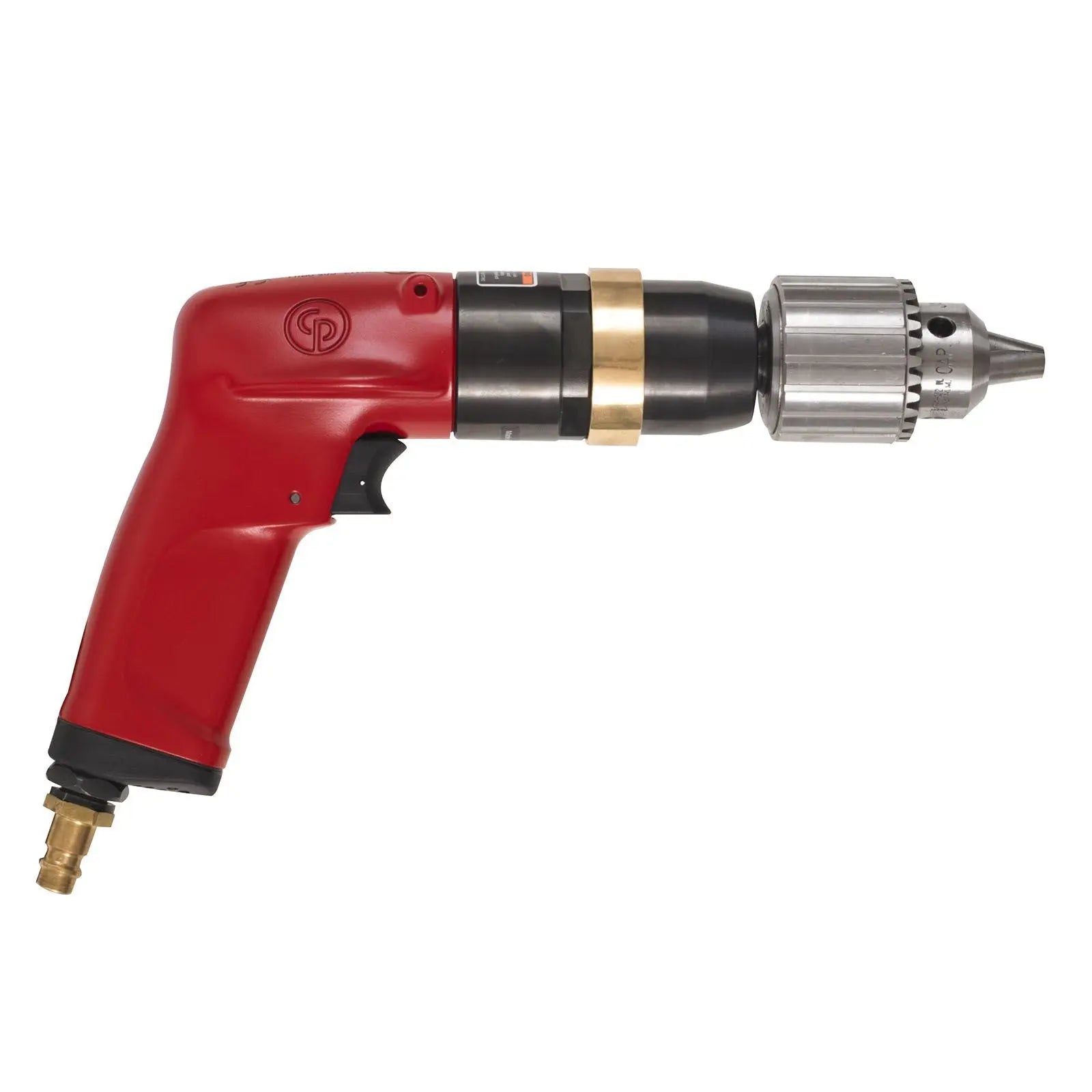 Chicago Pneumatic CP1117P09 - 1/2 Inch (13 mm) Air Drill, Keyed Chuck, Pistol Handle, 1.01 HP / 750 W, Stall Torque 14.2 ft. lbf / 19.3 Nm - 900 RPM 6151580150 Chicago Pneumatic