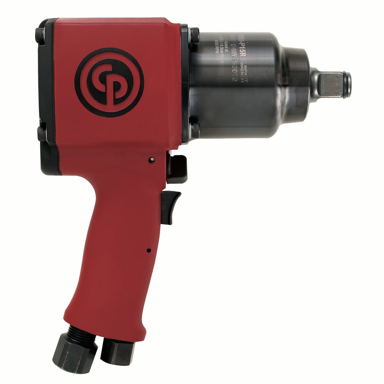 Chicago Pneumatic CP7782 - 1 Inch Air Impact Wrench, D-Handle with Side Handle, Max Torque Reverse Output 1920 ft. lbf / 2600 Nm, 5200 RPM, Pinless Rocking Dog 8941077820