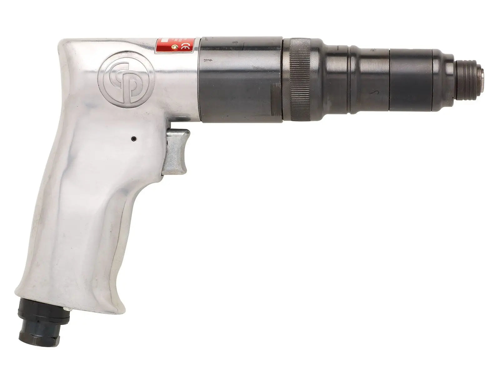 Chicago Pneumatic CP781 - 1/4 Inch Hex Cushion Air Screwdriver, Reversible, Pistol Handel, Aluminum, Cushion Non-shut-off-clutch, Max Torque 8.3 ft. lbf / 11.3 Nm - 800 RPM T025096 Chicago Pneumatic