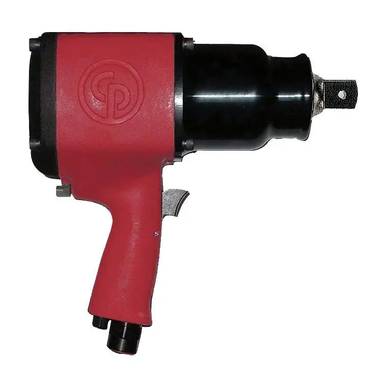 Chicago Pneumatic CP5000 - 1 Inch Air Impact Wrench with 7 Inch Extended Anvil, D-Handle with Side Handle, Max Torque Reverse Output 2500 ft. lbf / 3390 Nm, 3700 RPM, Pinless Rocking Dog T024585 Chicago Pneumatic