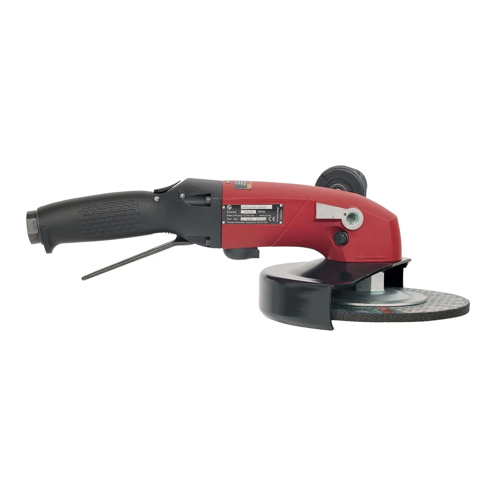 Chicago Pneumatic CP3850-77AB7V - 7 Inch (180 mm) Air Angle Grinder, 2.82 HP / 2100 W - 7700 RPM 6151704960 Chicago Pneumatic