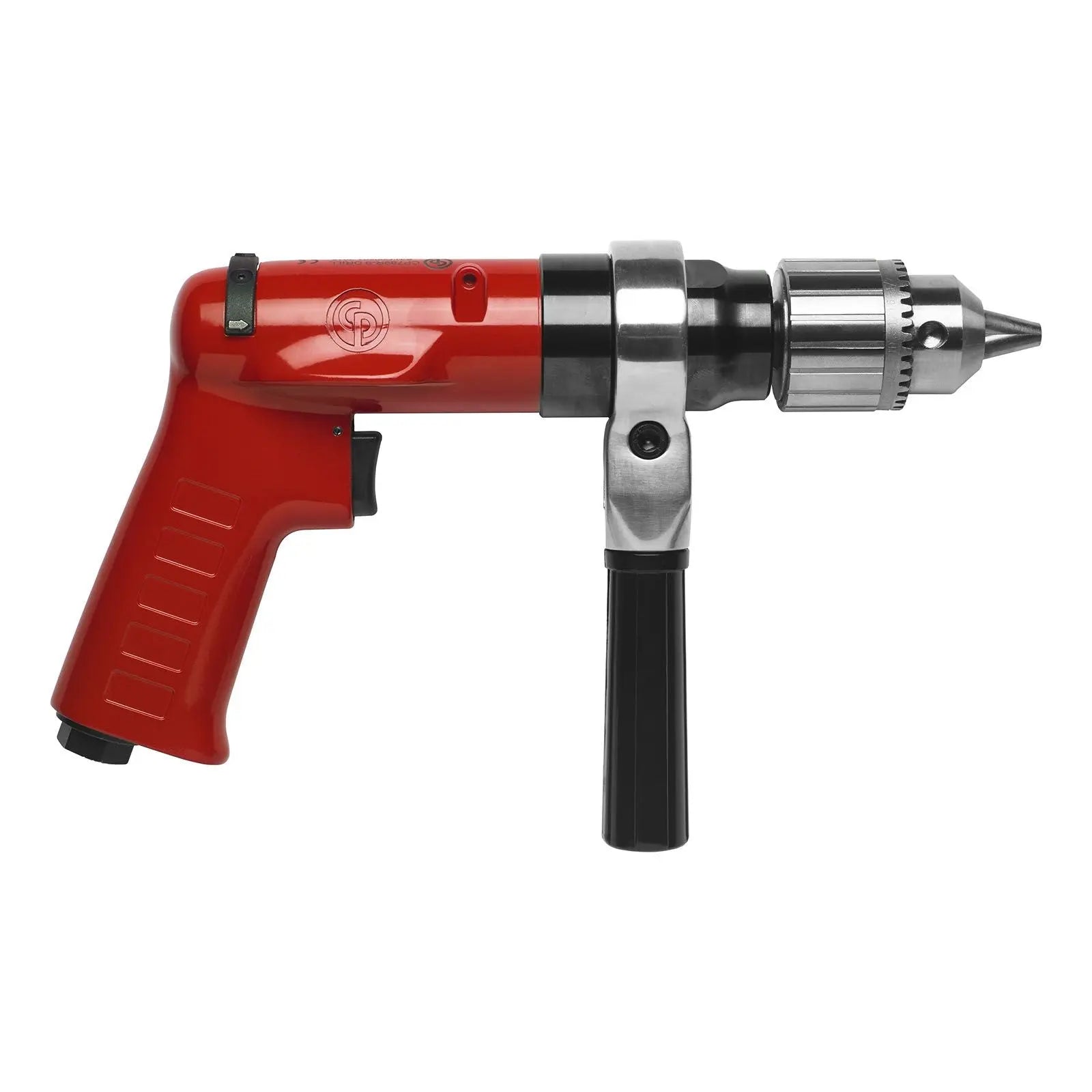 Chicago Pneumatic CP1114R05 - 1/2 Inch (13 mm) Air Drill, Reversible, Keyed Chuck, Pistol Handle, 0.55 HP / 410 W, Stall Torque 18.6 ft. lbf / 25.2 Nm - 500 RPM 6151580310 Chicago Pneumatic