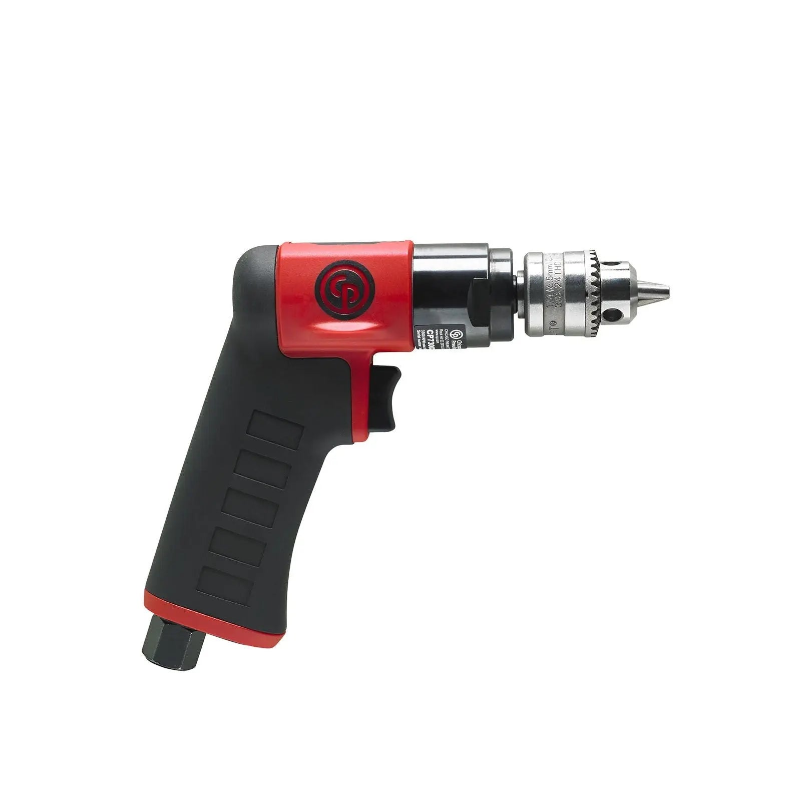 Chicago Pneumatic CP7300C - 1/4 Inch (6.5 mm) Air Drill, Keyed Chuck, Pistol Handle, 0.31 HP / 230 W, Stall Torque 1.9 ft. lbf / 2.6 Nm - 3300 RPM 8941073013 Chicago Pneumatic