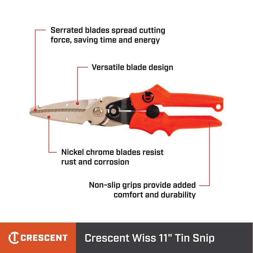 WISS Multi-Purpose Max-Cut Aviation Snip, 11 in - MPX5-06 – Palmac