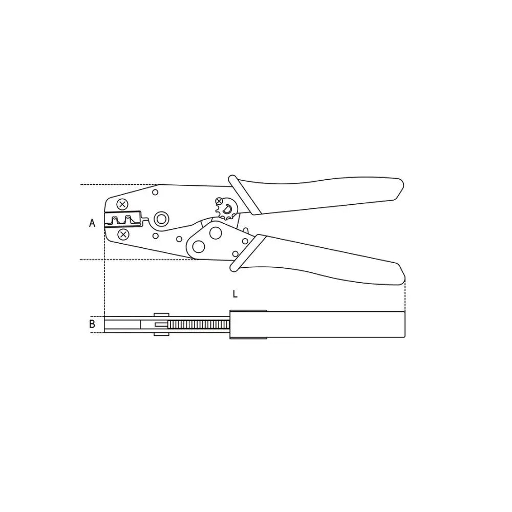 Beta Tools (Article# 1609) Crimping Plier for Non-Insulated Terminals - BT 16090001 Beta Tools