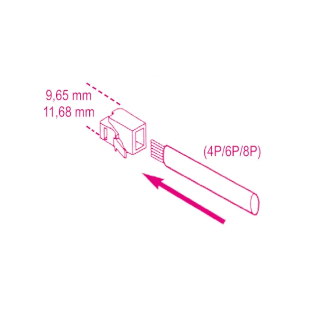Beta Tools (Article# 1601/PC) Ratchet Crimpling Plier for Telephone Terminals and Data Transmission - BT 16010011 Beta Tools