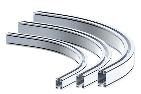 Knight Gobal Curved Aluminum Rail Series, Capacity 1600 lbs - KG RAD6112 Knight Global