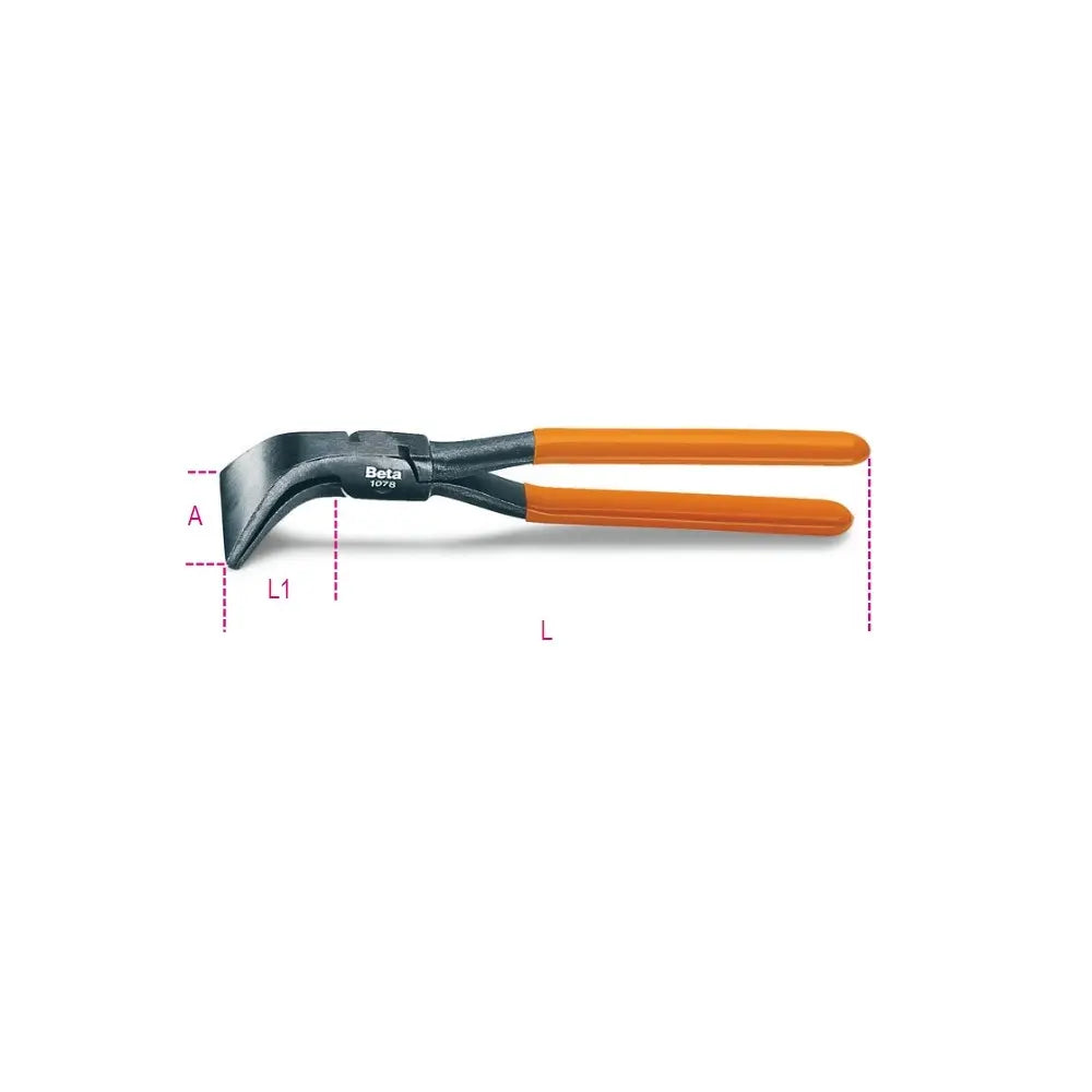 Beta Tools (Article# 1078 280) Curved Blade Tinsmith's Plier - BT 10780026 Beta Tools