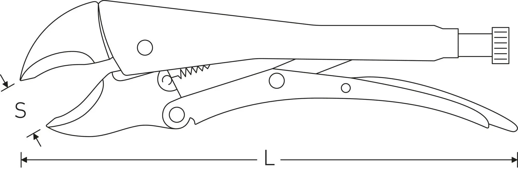 Stahlwille Self-Grip Wrench, Length 145mm - ST 65642145 Stahlwille