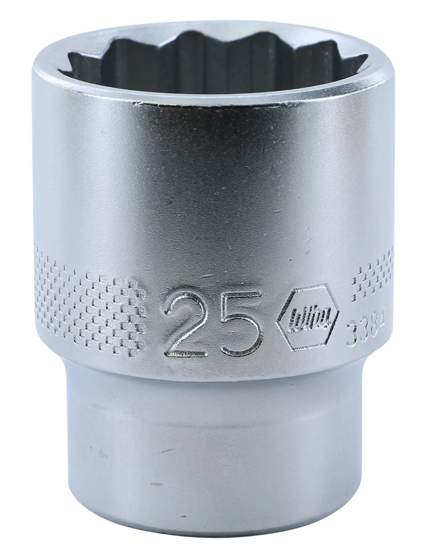 Wiha 33841, 1/2" Drive Socket, 12 Point, 25.0mm Wiha
