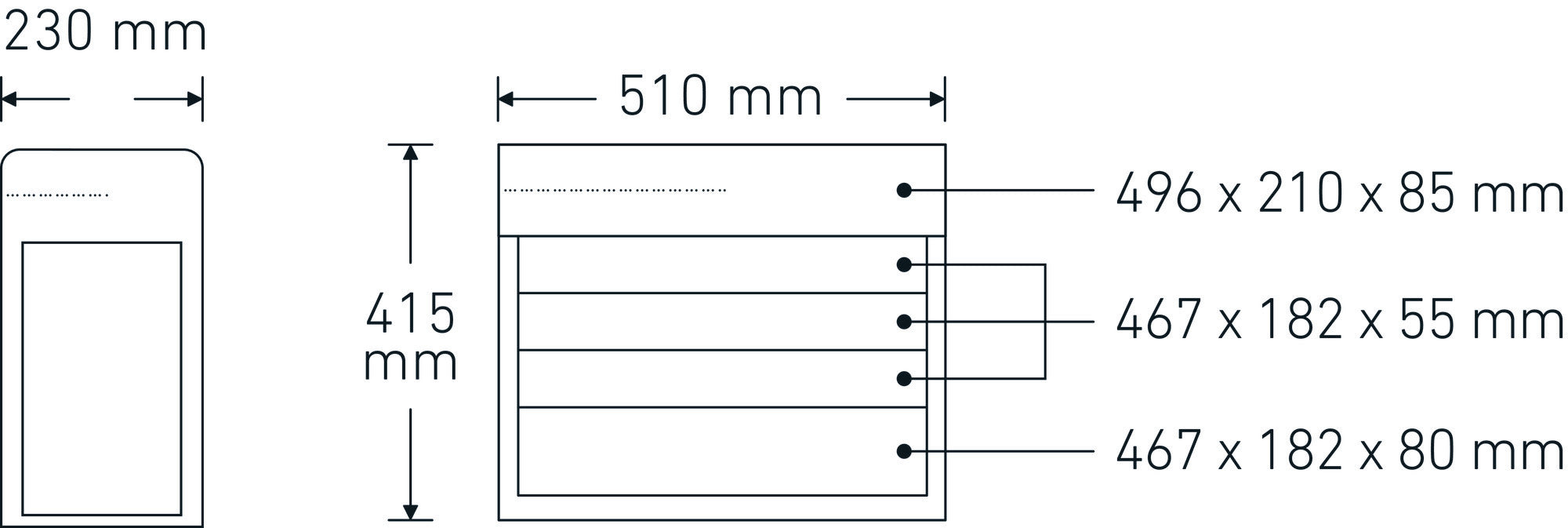 Stahlwille Tool Box with 4-Drawer - ST 81091004