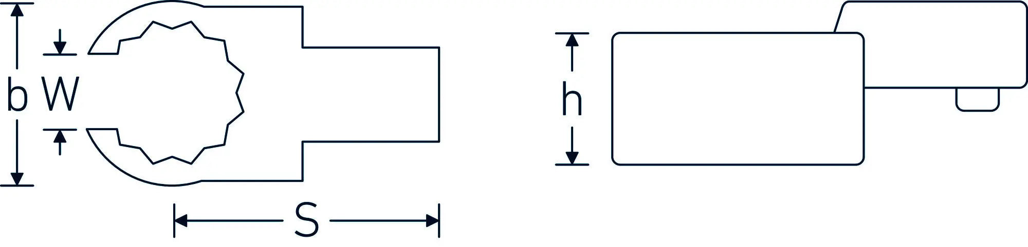 Stahlwille Open Ring Insert Tool, 3/8 in, 9 x 12mm - ST 58631024 Stahlwille