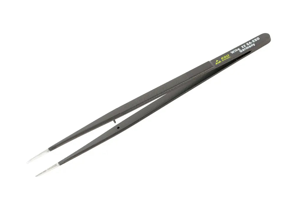 Wiha 44518, ESD Safe Tweezers 22 SA - 150mm Wiha