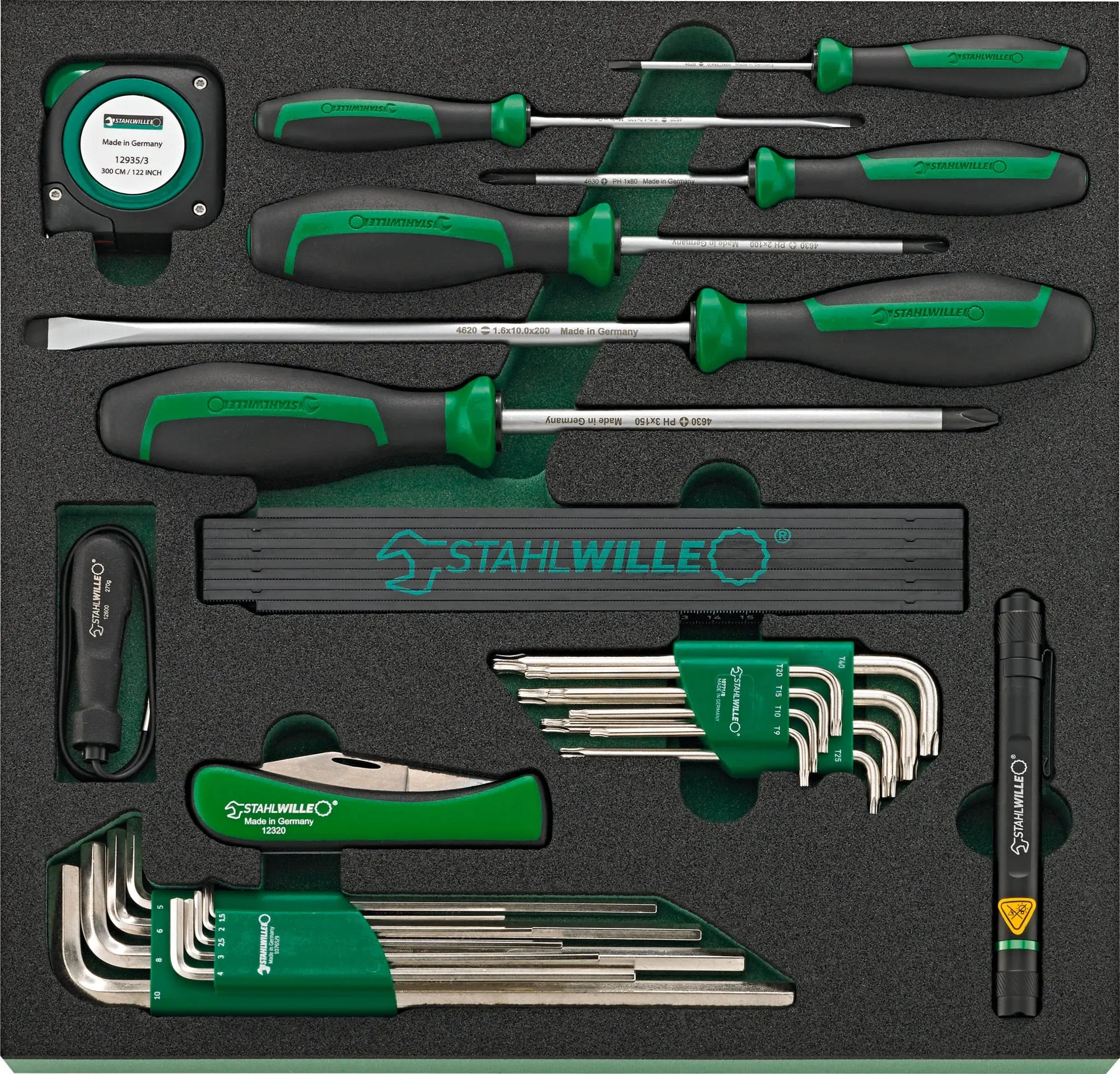 Stahlwille Set of 250 Assortment Tools with Tool Trolley, 823mm Width - ST 98830193 Stahlwille