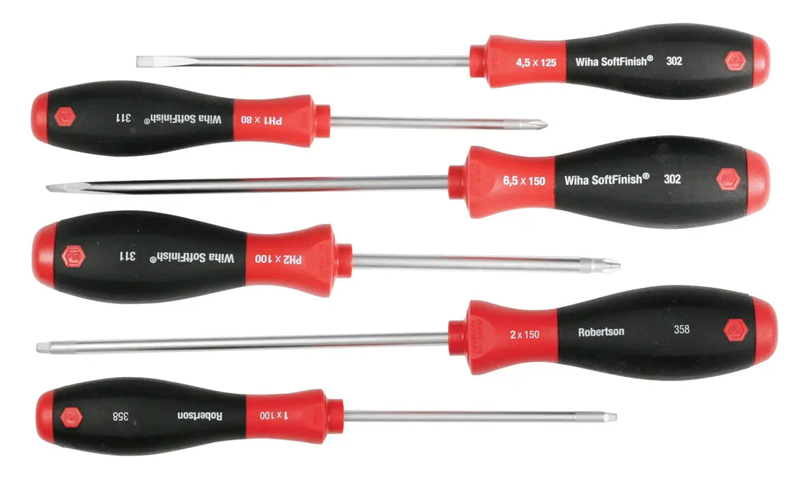 Wiha 30291, SoftFinish® Screwdriver 6 Pc. Set Wiha