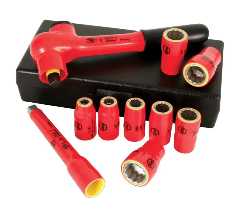 Wiha 31493, Insulated 3/8" Drive Socket 10 Pc. Set Wiha