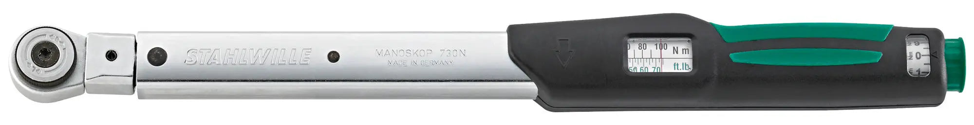 Stahlwille MANOSKOP Service Torque Wrench with Fine-Tooth Ratchet, 10 FK - ST 96503110 Stahlwille