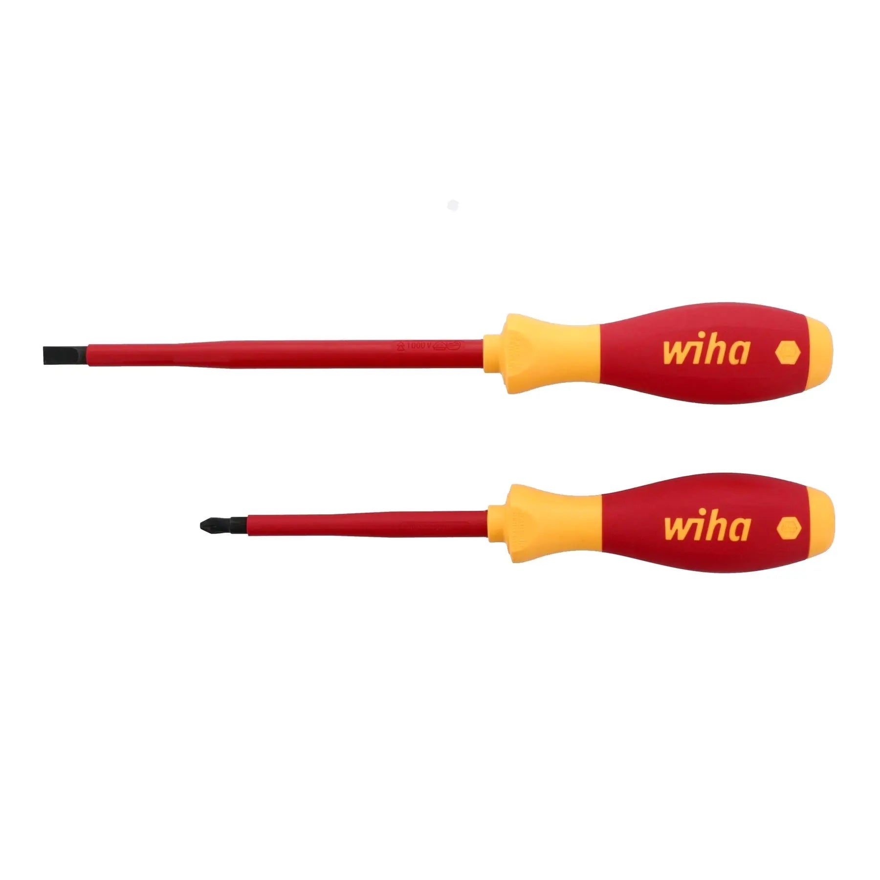 Wiha Set of 2 SoftFinish Insulated Slotted and Phillips Screwdriver - WI 33580 Wiha