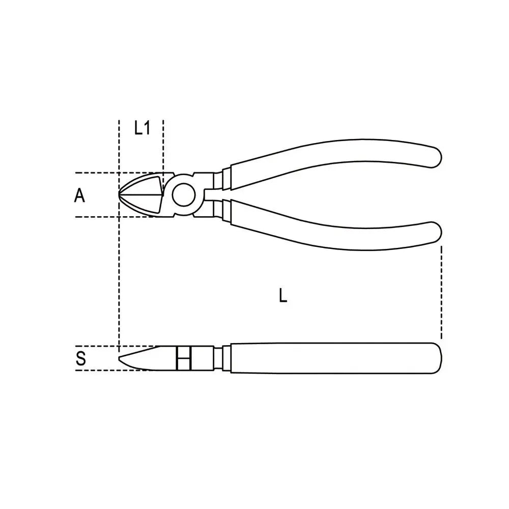 Beta Tools (Article# 1082 160) Diagonal Cutting Nipper, Chrome-Plated - BT 10820006 Beta Tools
